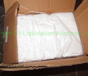 lot 401 image: New 1 case (12 pcs) white flat sheets 108 x 115 each