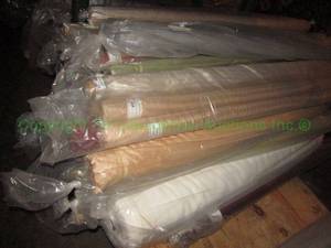 lot 572 image: Large selection of fabric rolls. Generous quantity. Patterns vary.