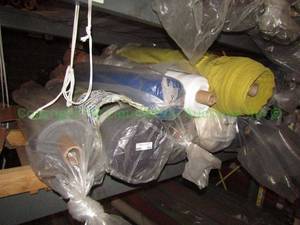 lot 576 image: Large selection of fabric rolls. Generous quantity. Patterns vary.