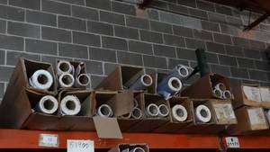 lot 251 image: Large selection of multi-purpose paper for sublimation, packaging, wrapping, crafts & more. Patterns vary.
