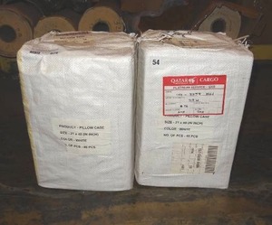 lot 678 image: 2 cases of white 21 x 40 pillow cases.  48 pcs per case.