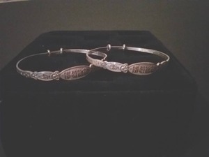 lot 56 image: 2 Asian Bracelets, Silver