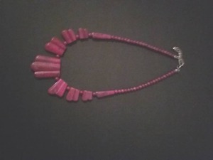 lot 71 image: Red Coral Necklace With Sterling Silver Clasp