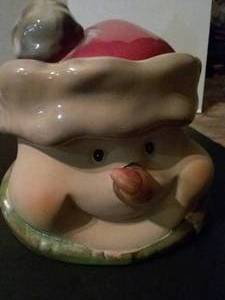 lot 83 image: Kirklands Snowman Cookie Jar In Box
