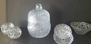 lot 96 image: Assorted Cut, Pressed, and Crystal Glassware