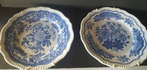 lot 100 image: 2 Spode Blue Room Plates