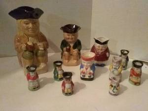 lot 237 image: Collection of Toby Mugs and Minis 11 Pcs