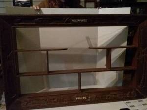 lot 242 image: War Era Phillipines Shadow Wall Cabinet