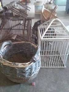 lot 277 image: Wood Baskets, Birdhouses, Floral, & more