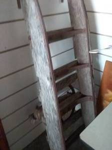 lot 297 image: Antique Firetruck Ladder. Wood and Iron, Very Heavy
