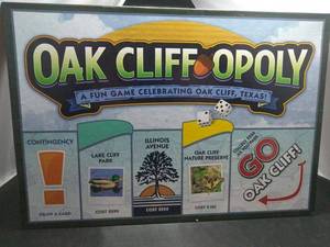 lot 35 image: OAK CLIFF OPOLY REAL GAME COLLECTABLE