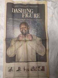 lot 49 image: DALLAS MORNING NEWS AUGUST 22, 2002 FOOTBALL PREVIEW NEWSPAPER EMMIT SMITH COYBOYS COLLECTABLE
