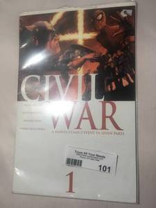 lot 101 image: SPIDERMAN CIVIL WAR COMIC
