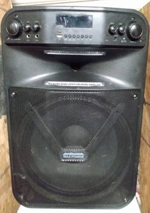 lot 123 image: Single 15 Woofer with built in Rechargeable battery Full Controlled by APP Speaker Pro Professional DJ Speaker System.