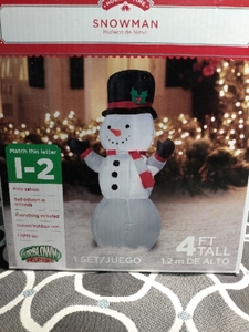 lot 158 image: AIR UP SNOWMAN