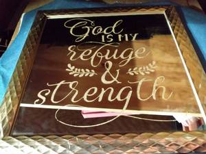 lot 142 image: WALL ART MIRROR