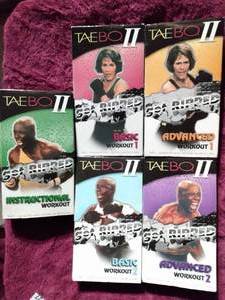 lot 128 image: TAEBO WORKOUT VHS SET