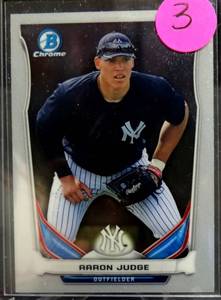 lot 3 image: 2014 Bowman Chrome Aaron Judge New York Yankees RC Rookie