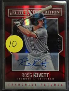lot 10 image: LIMITED ROOKIE AUTO (218799) - Ross Kivett 2014 Panini Elite Extra Edition Auto 799