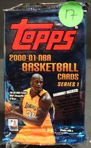 lot 17 image: 2000-01 TOPPS BASKETBALL CARD PACK POSS KOBE BRYANT AUTOS-JERSEY-ROOKIES$$$$