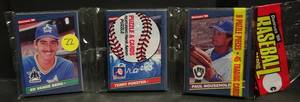lot 22 image: 1986 Donruss Baseball Rack Pack- Possible Canseco RC (45 CARDS9 PUZZLE PIECES)