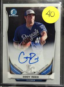 lot 40 image: LIMITED TO 500 - 2014 BOWMAN CHROME CODY REED AUTO  500