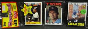 lot 50 image: 1986 TOPPS BASEBALL CARD SEALED RACK PACK - 48 NEW CARDS PER PACK - BO JACKSON RC