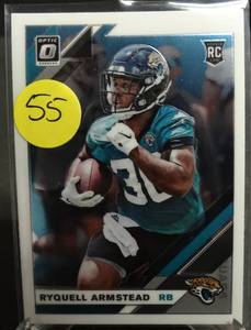 lot 55 image: RATED ROOKIE - 2019 Donruss Optic Ryquell Armstead RC Rated Rookie Jacksonville Jaguars #101