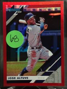 lot 68 image: 2019 Panini Donruss Holo Red Jose Altuve #70
