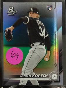 lot 69 image: ROOKIE - 2019 Bowman Platinum Michael Kopech Rc Card