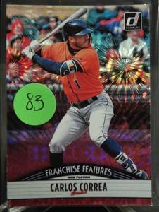 lot 83 image: 2019 Donruss Franchise Features Carlos CorreaRoyce Lewis Pink Fireworks FF5