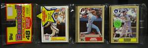 lot 128 image: 1987 TOPPS Baseball Unopened Rack Pack 48 Cards - POSSIBLE BONDSMCGUIRE RC