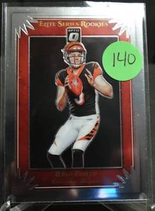 lot 140 image: ROOKIE  2019 Donruss Elite Series Rookies Ryan Finley Cincinnati Bengals ESR-6 rc