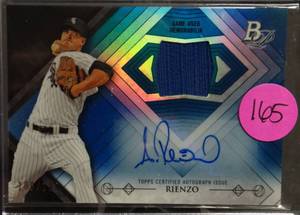lot 165 image: LIMITED (100199) - 2014 Bowman Platinum Relic Autographs Blue Refractors #ARARI Andre Rienzo 199