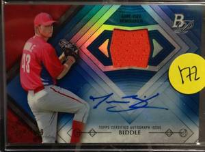 lot 172 image: LIMITED (124199) - 2014 Bowman Platinum Jessie Biddle Jersey Auto  Parallel SP  #AR-JBI