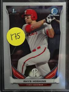 lot 175 image: 2014 Bowman Draft CDP122 Rhys Hoskins 1st Chrome Card Phillies HOT