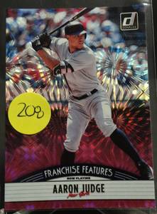 lot 208 image: 2019 Donruss Franchise Features Pink Firework #10 Aaron JudgeAlex Kirilloff $$$