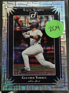 lot 209 image: GLEYBER TORRES 2019 Panini Donruss Elite Series Insert #ES4. YANKEES