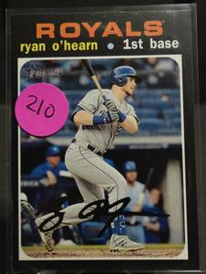 lot 210 image: RYAN OHEARN (KANSAS CITY ROYALS) - 2020 TOPPS HERITAGE BASEBALL SP CARD #470
