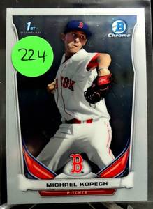 lot 224 image: 2014 Michael Kopech 1st Bowman Chrome Draft #CDP29