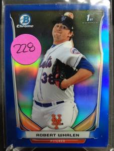 lot 228 image: LIMITED (49250) - 2014 Bowman Chrome Prospects Series 2 Blue Refractors #BCP73 Robert Whalen 250
