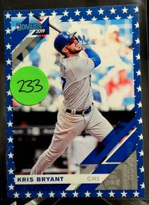 lot 233 image: 2019 Donruss Baseball Independence Day #57 Kris Bryant