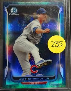 lot 235 image: LIMITED (3799) - 2014 Bowman Chrome Bubbles Refractor 99 Jeff Samardzija #84