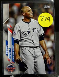 lot 274 image: 2020 Topps Update Mariano Rivera All Star Game New York Yankees U-154