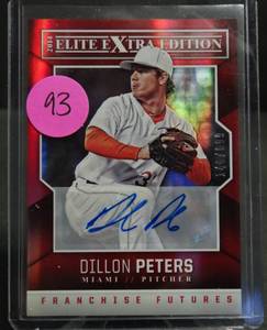 lot 93 image: LIMITED AUTOGRAPHED (146699) - 2014 Elite Extra Edition Franchise Futures Dillon Peters Auto 699