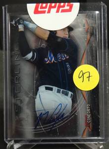 lot 97 image: $$$ ROOKIE AUTOGRAPH - MICHAEL CONFORTO 2014 Bowman Sterling Prospect Auto RC New York Mets