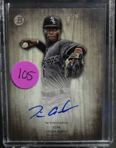 lot 105 image: AUTOGRAPHED - 2014 Bowman Inception TIM ANDERSON Auto RC Prospect Autograph Chicago White Sox