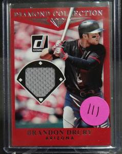 lot 111 image: 2017 Donruss Diamond Collection Memorabilia #DCBD Brandon Drury Jersey - NM-MT