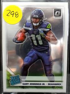 lot 298 image: RATED ROOKIE - 2019 OPTIC RC GARY JENNINGS SEATTLE SEAHAWKS ROOKIE - G203
