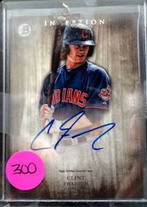 lot 300 image: ON CARD AUTOGRAPH - 2014 BOWMAN INCEPTION CLINT FRAZIER RC AUTO ROOKIE AUTOGRAPH - YANKEES